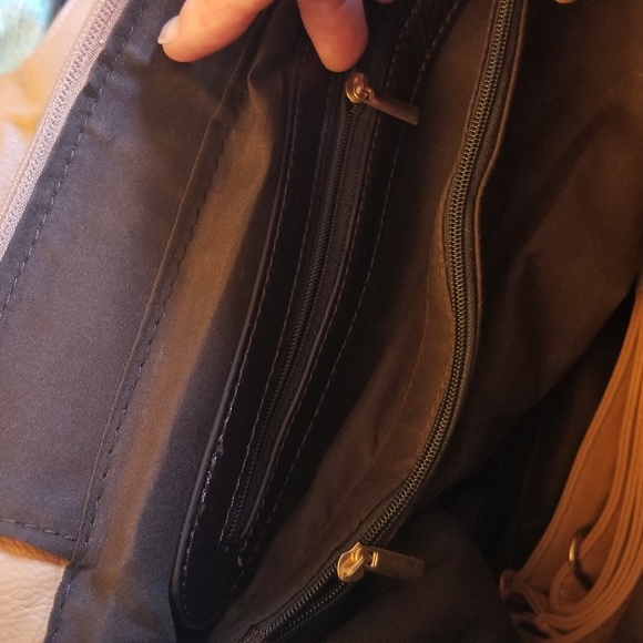 NWOT Shoulder Bag/Satchel Faux Soft Leather - Picture 7 of 8